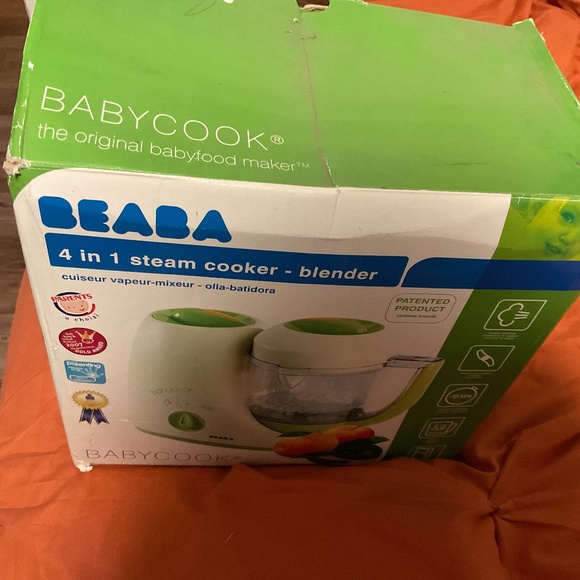 Beaba 4 in 1 steam cooker - blender green and white
